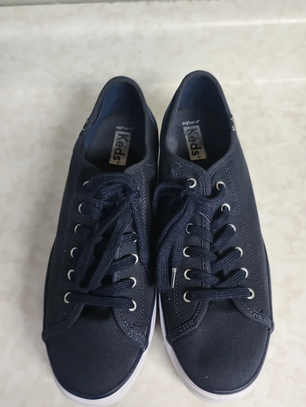 Keds Triple up Canvas Metallic Platform Sneakers womens 8 number 1136